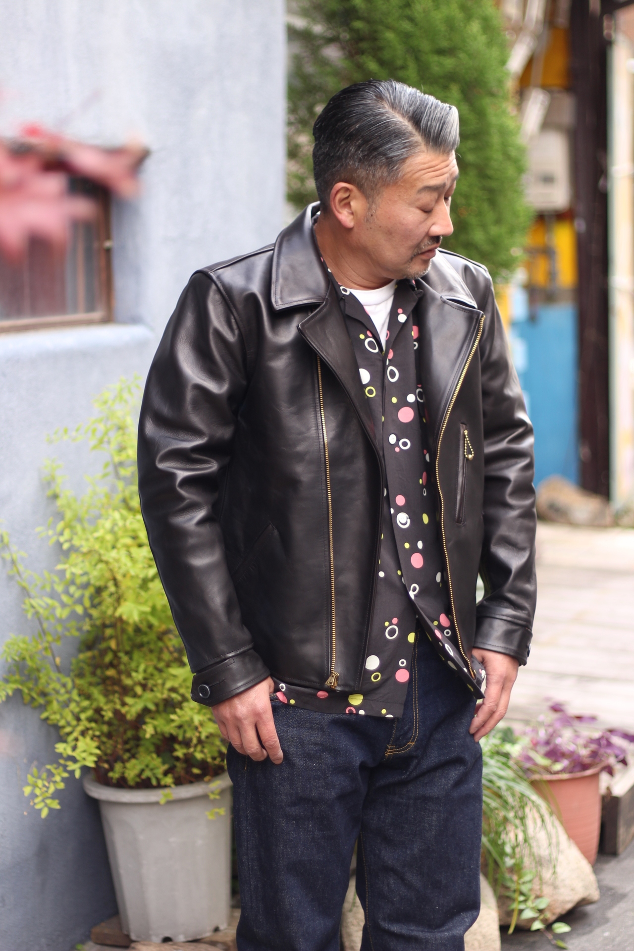 11月23日 Daisaku】BILT BUCK Horsehide Double Sport Jacket: Cannon