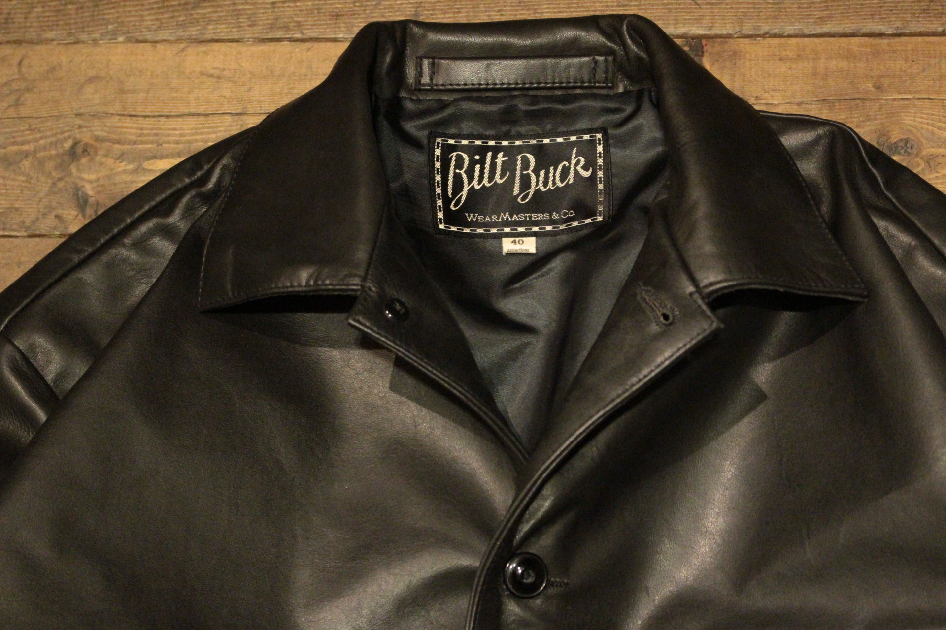 6月7日 GORI】Attractions BILTBUCK Lot.736 Leather Shirt: Cannon