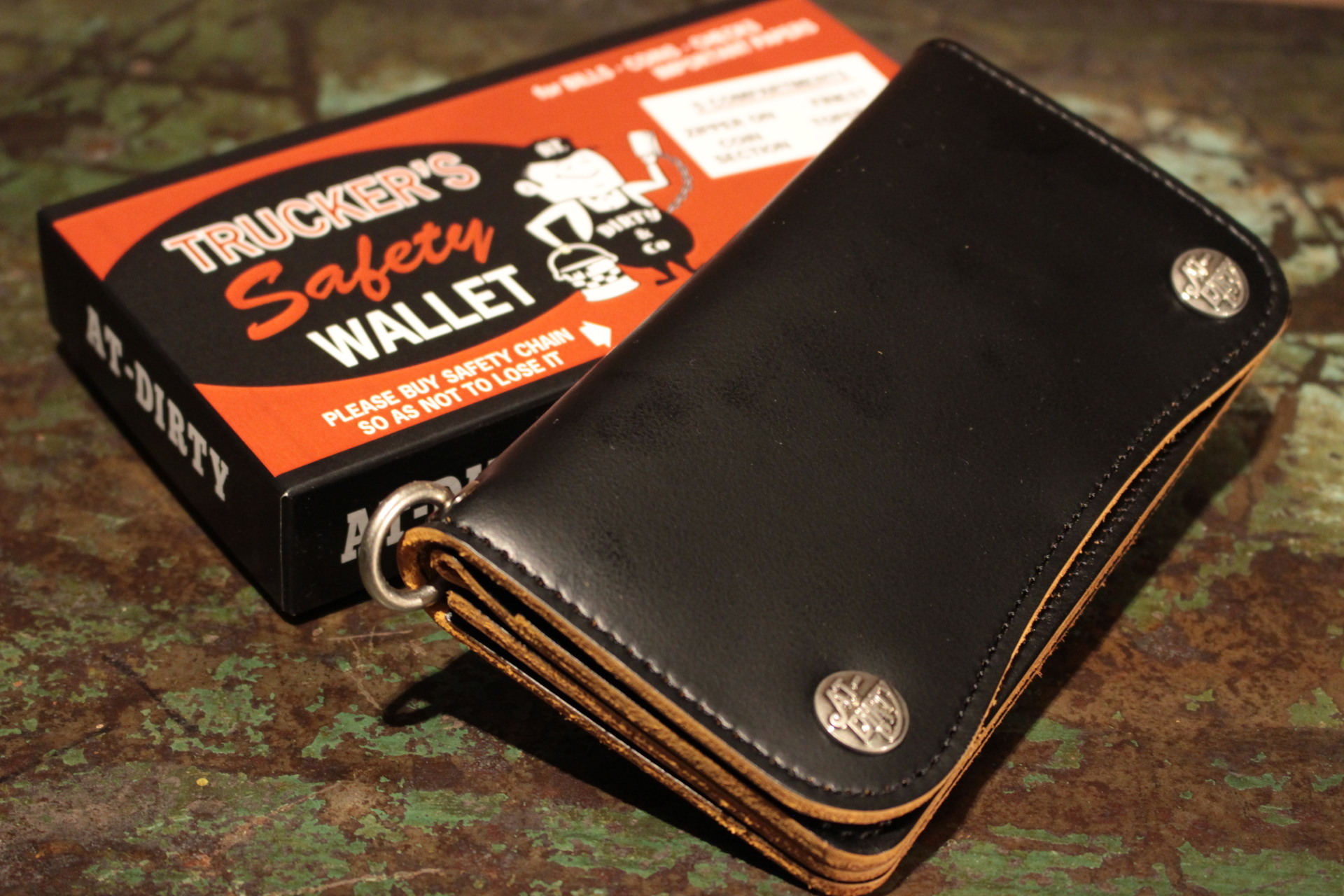 AT-DIRTY レザー ウォレットチェーン AT-DIRTY レザー ウォレットチェーン